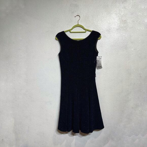 Joseph Ribkoff Black Royal Fit Flare Dress Sz 4 NWT - Picture 1 of 16